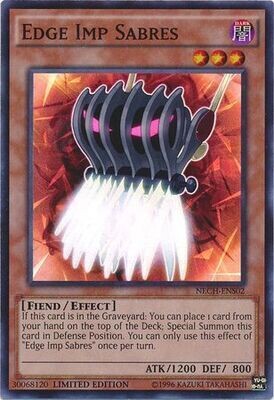 Edge Imp Sabres - NECH-ENS02 - Super Rare 1st Edition
The New Challengers (NECH) 1st Edition Singles