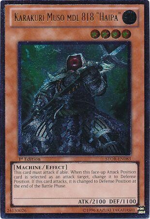 Ultimate Rare - Karakuri Muso mdl 818 &quot;Haipa&quot; - STOR-EN083 1st Edition
Storm of Ragnarok 1st Edition Singles