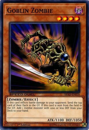 Goblin Zombie - SBAD-EN018 - Common 1st Edition Speed Duel: Attack from the Deep Singles