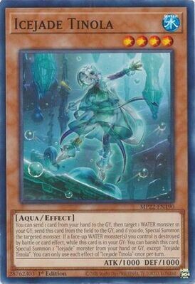 Icejade Tinola - MP22-EN190 - Common 1st Edition
2022 Mega-Tin: Pharaoh&#39;s Gods 1st Edition Singles
