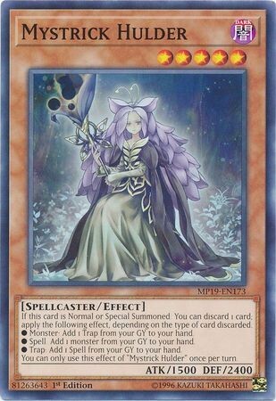 Mystrick Hulder - MP19-EN173 - Common 1st Edition Yu-Gi-Oh! 2019 Mega-Tins: Gold Sarcophagus Tin Mega Pack Singles *Espanol*
