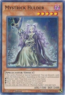Mystrick Hulder - MP19-EN173 - Common 1st Edition Yu-Gi-Oh! 2019 Mega-Tins: Gold Sarcophagus Tin Mega Pack Singles *Espanol*