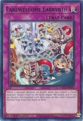 Farewelcome Labrynth - TAMA-EN024 - Rare 1st Edition Tactical Masters 1st Edition Singles