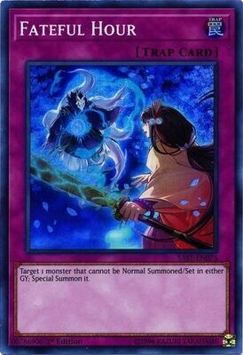 Fateful Hour - SAST-EN075 - Super Rare 1st Edition Savage Strike 1st Edition Singles