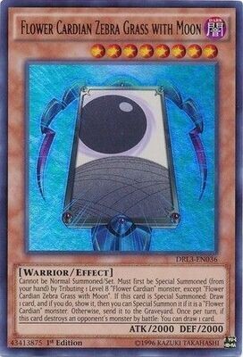 Flower Cardian Zebra Grass with Moon - DRL3-EN036 - Ultra Rare 1st Edition Dragons of Legend Unleashed 1st Edition Singles *Espanol*