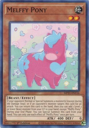Melffy Pony - MP21-EN116 - Common 1st Edition 2021 Mega-Tin: Ancient Battles 1st Edition Singles
