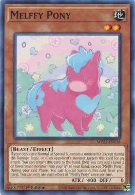 Melffy Pony - MP21-EN116 - Common 1st Edition 2021 Mega-Tin: Ancient Battles 1st Edition Singles *Espanol*