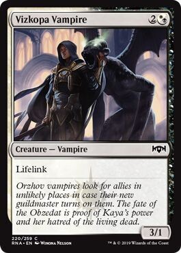 Vizkopa Vampire 220/259 Ravnica Allegiance Singles