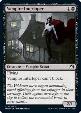 Vampire Interloper 125/277 Innistrad: Midnight Hunt Singles