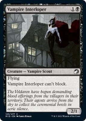 Vampire Interloper 125/277 Innistrad: Midnight Hunt Singles