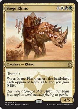 Siege Rhino 200/269 Khans of Tarkir Singles