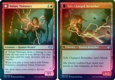Voltaic Visionary | Voltaic Berserker 183/277 - Foil
Innistrad: Crimson Vow Foil Singles (Español)