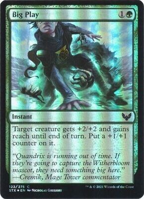 Big Play 122/275 - Foil
Strixhaven: School of Mages Foil Singles