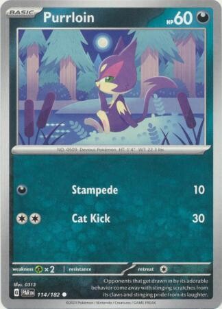 GA Purrloin - 114/182 - Common
Scarlet &amp; Violet: Paradox Rift Singles