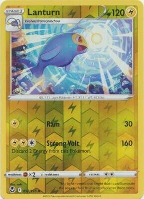 Lanturn - 052/195 - Uncommon Reverse Holo Sword &amp; Shield: Silver Tempest Reverse Holo Singles