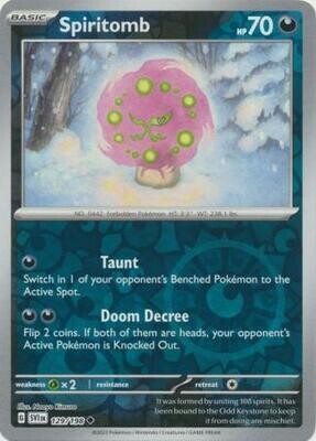 Spiritomb - 129/198 - Uncommon Reverse Holo
Scarlet &amp; Violet (Base Set) Reverse Holo Singles