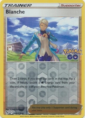Blanche - 064/078 - Uncommon Reverse Holo
Pokemon Go Reverse Holo Singles