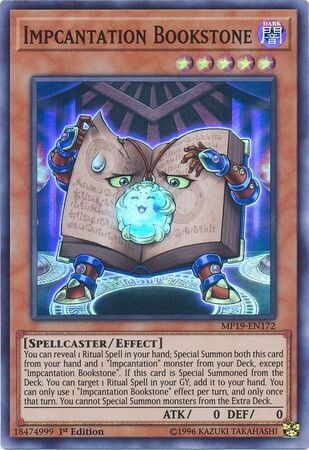 Impcantation Bookstone - MP19-EN172 - Super Rare 1st Edition Yu-Gi-Oh! 2019 Mega-Tins: Gold Sarcophagus Tin Mega Pack Singles