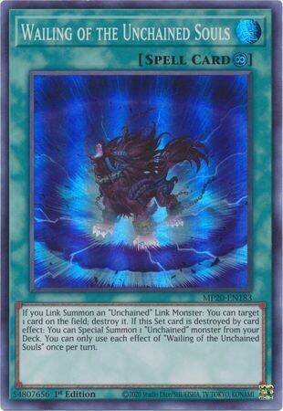 Wailing of the Unchained Souls - MP20-EN183 - Super Rare 1st Edition 2020 Mega-Tin: Lost Memories 1st Edition Singles