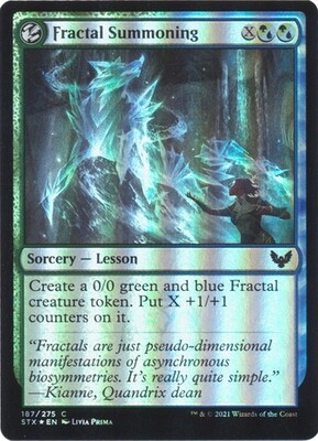 Fractal Summoning 187/275 - Strixhaven: School of Mages Singles (Español)