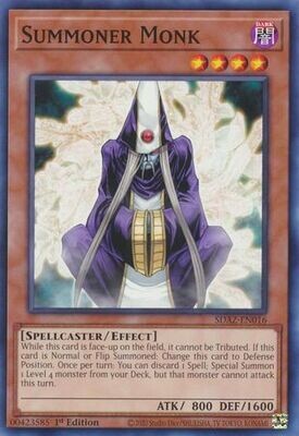 Summoner Monk - SDAZ-EN016 - Common 1st Edition Structure Deck: Albaz Strike 1st Edition Singles