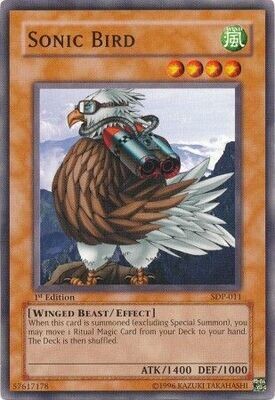 Sonic Bird - SDP-011 - Common 1st Edition Starter Deck: Pegasus [SDP] 1st Edition Singles