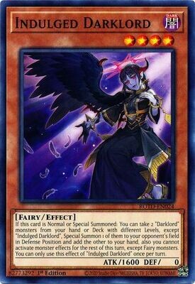 Indulged Darklord - ROTD-EN024 - Common 1st Edition Rise of the Duelist [ROTD] 1st Edition Singles *Espanol*