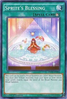 Sprite&#39;s Blessing - INOV-EN064 - Common 1st Edition Invasion Vengeance 1st Edition Singles (espanol)