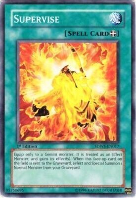 Supervise - SDWS-EN017 - Common 1st Edition Structure Deck: Warriors&#39; Strike 1st Edition Singles (espanol)