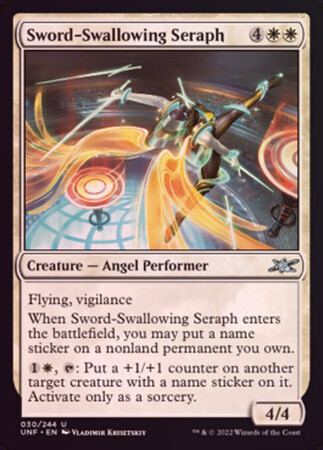 Sword-Swallowing Seraph 030/244 - Foil
Unfinity Foil Singles