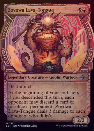 Zoyowa Lava-Tongue 0312 - Showcase Foil The Lost Caverns of Ixalan Collector Booster Foil Singles
