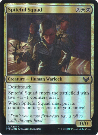 Spiteful Squad 237/275 - Foil
Strixhaven: School of Mages Foil Singles