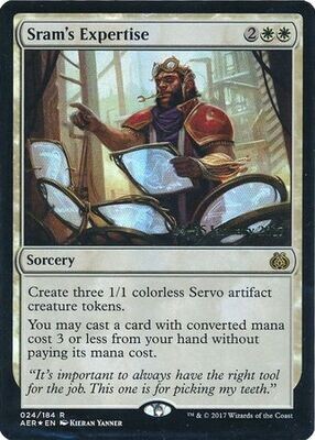 Sram&#39;s Expertise 024/184 - AER Pre-Release Foil Promo
Magic: The Gathering Promo Cards
