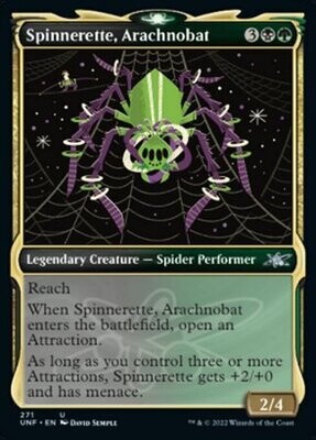 Spinnerette, Arachnobat 271 - Alternate Art Showcase Unfinity Collector Booster Singles
