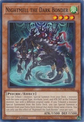 Nightmell the Dark Bonder - POTE-EN038 - Common 1st Edition Power of the Elements 1st Edition Singles