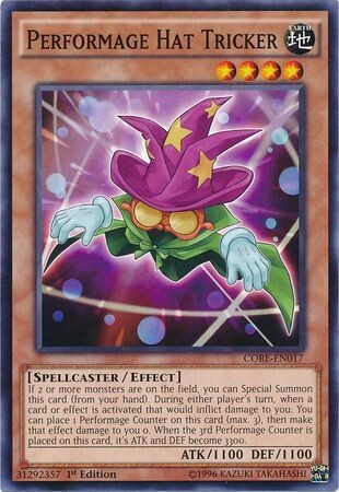 Performage Hat Tricker - CORE-EN017 - Common 1st Edition Clash of Rebellions 1st Edition Singles (espanol)