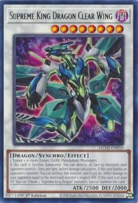 GA Supreme King Dragon Clear Wing - MZMI-EN059 - Rare 1st Edition
Maze of Millennia 1st Edition Singles