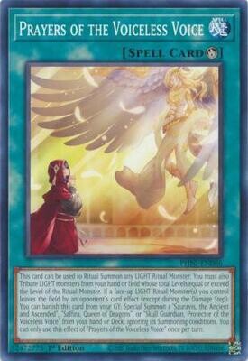 Prayers of the Voiceless Voice - PHNI-EN066 - Common 1st Edition Phantom Nightmare 1st Edition Singles (Espanol)