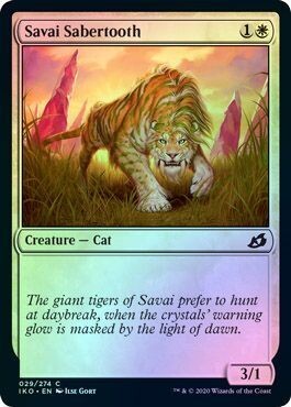 Savai Sabertooth 029/274 - Foil
Ikoria: Lair of Behemoths Foil Singles (Español)