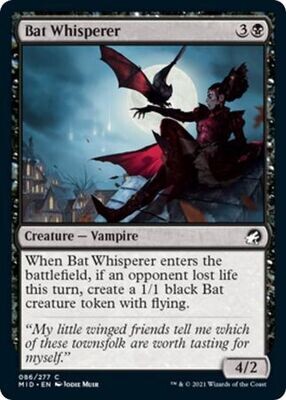Bat Whisperer 086/277 Innistrad: Midnight Hunt Singles (Español)