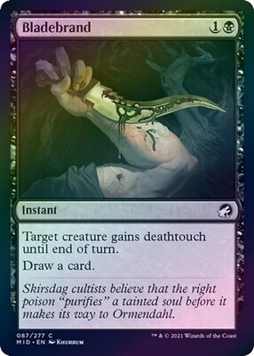 Bladebrand 087/277 - Foil Innistrad: Midnight Hunt Foil Singles