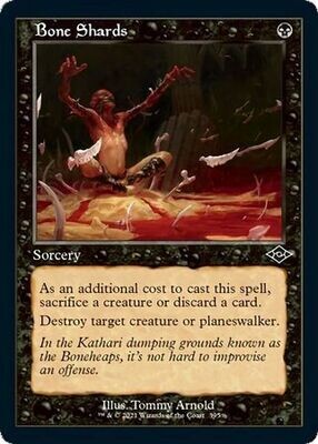 Bone Shards 395 - Showcase / Retro Frame Modern Horizons 2 Collector Booster Singles