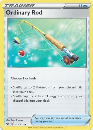 Ordinary Rod - 171/202 - Uncommon Sword &amp; Shield (Base Set) Singles