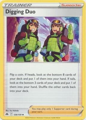 Digging Duo - 126/159 - Uncommon Crown Zenith Singles