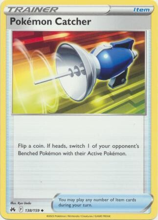 Pokemon Catcher - 138/159 - Uncommon Crown Zenith Singles