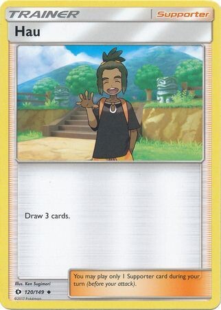 Hau - 120/149 - Uncommon Sun &amp; Moon (Base Set) Singles
