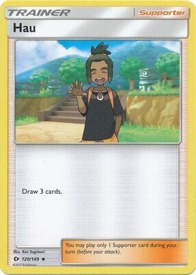Hau - 120/149 - Uncommon Sun &amp; Moon (Base Set) Singles
