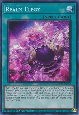 Realm Elegy - AGOV-EN052 - Super Rare 1st Edition Age of Overlord 1st Edition Singles