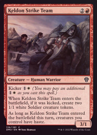 Keldon Strike Team 136/281 - Foil Dominaria United Foil Singles