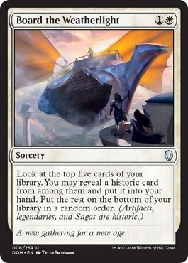 Board the Weatherlight 008/269
Dominaria Singles (Español)